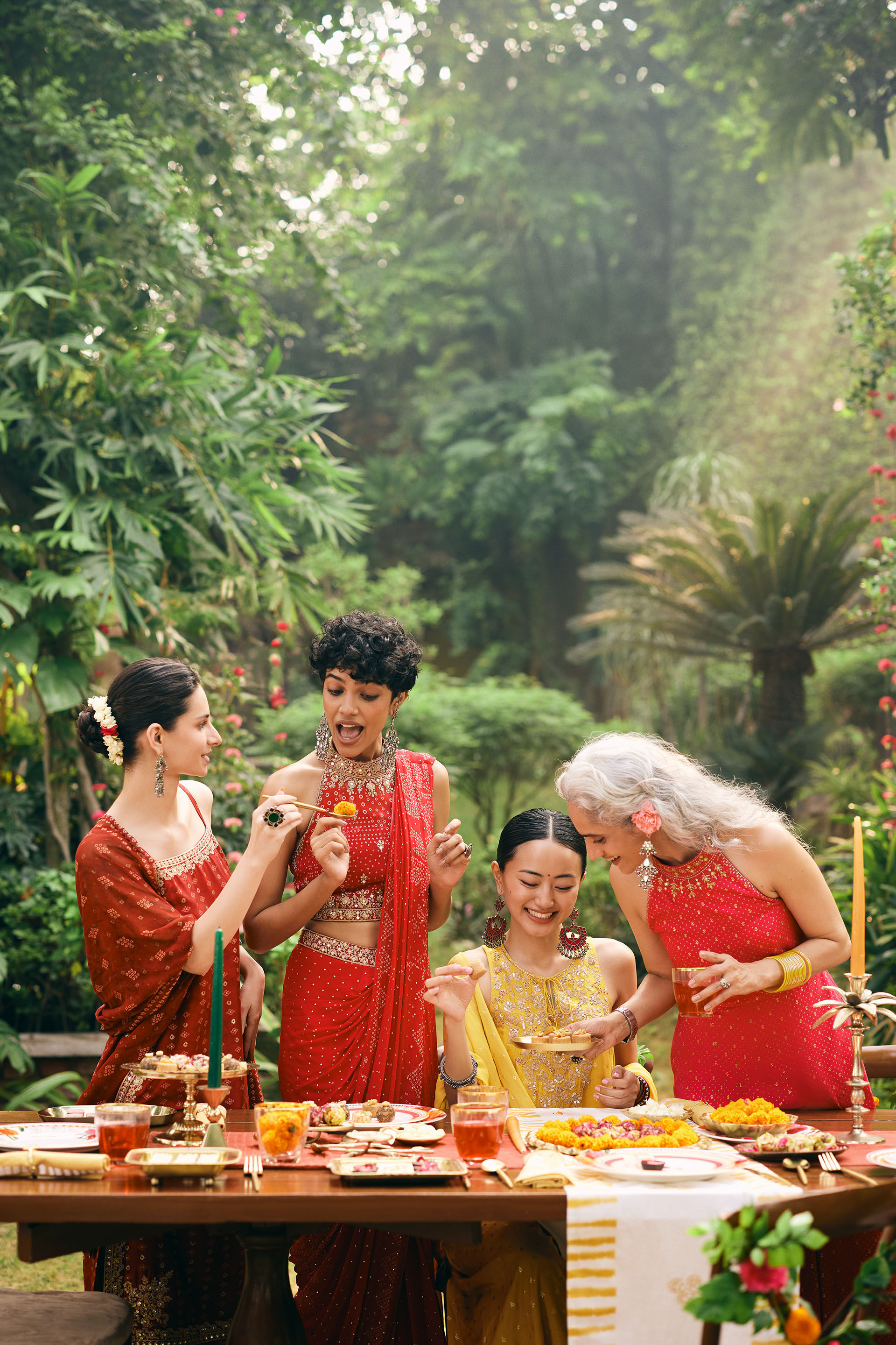 Gulaabi Adaa Pre-Draped Saree, Pink, image 5